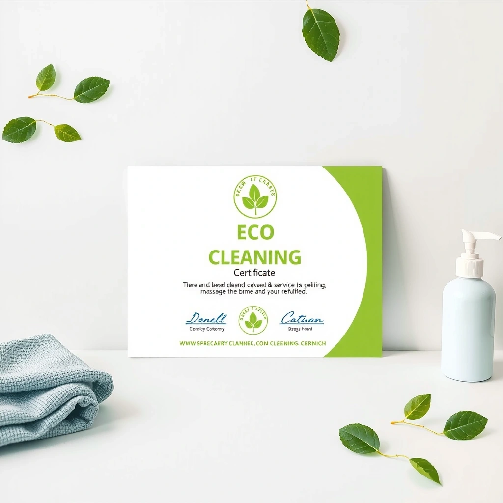 ECO Green Cleaning Certificate